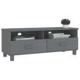 vidaXL Szafka pod TV HAMAR, ciemnoszara, 106x40x40 cm, drewno sosnowe