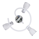 Lampa sufitowa biała/chrom spirala 3xE14 Fido 98-63380