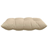Poduszki na siedziska 4 pcs Kremowy 40 x 40 x 6 cm Mikrofibra