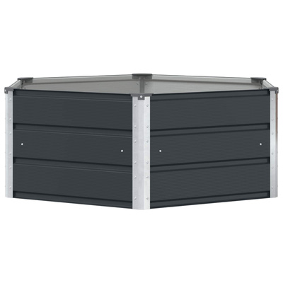 Donica Antracyt 129 x 129 x 45 cm Stal