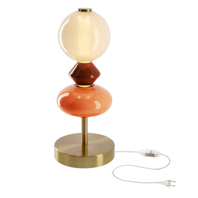 Lampka nocna Flores z ceramicznymi kloszami kolorowa 10W LED 3000K do sypialni