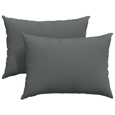 Poduszki na sofę 2 pcs Ciemnoszary 70 x 50 cm tkanina