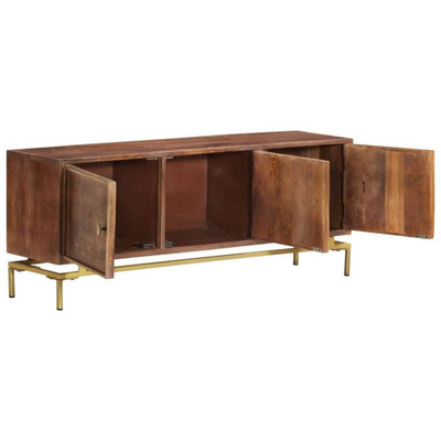 vidaXL Szafka pod TV, 120x30x46 cm, lite drewno mango