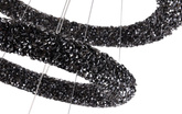 Designerska Lampa Wisząca czarna Swarovski Adani AD216