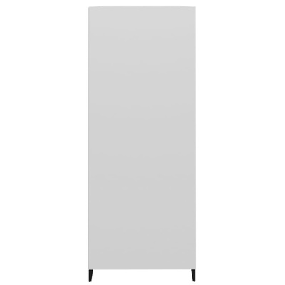 Szafka, biała, połysk, 69,5x32,5x90 cm, materiał drewnopochodny