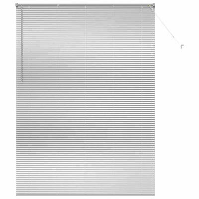 Żaluzje weneckie Srebrny 220 x 155 cm Aluminium