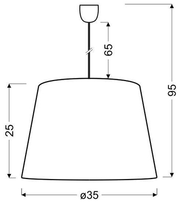 Lampa wisząca z abażurem Sweet różowa klasyczna do pokoju dziecięcego