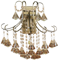 Lampa ścienna kinkiet kryształowy BARCELONA 1x60W E27 złoty model standard