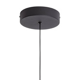 Lampa Wisząca Okrągła Czarna 28W ?40cm Abruzzo Solletico