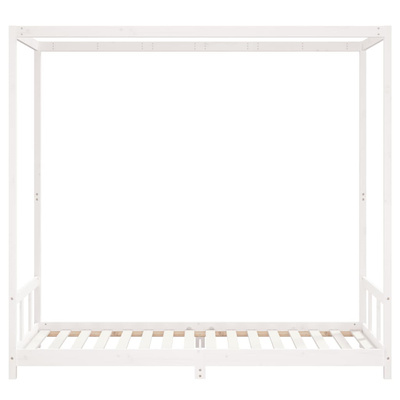 vidaXL Rama łóżka dla dzieci, biała, 90x200 cm, drewno sosnowe model standard