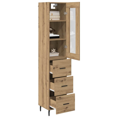 Highboard Dąb rzemieślniczy 34,5 x 34 x 180 cm