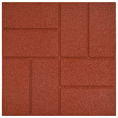 Kamień kroczący 6 pcs Czerwony 40,5 x 40,5 x 2 cm Guma