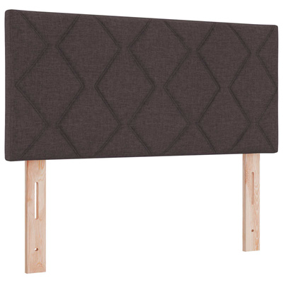 Łóżko ottoman z materacem Ciemny brąz 90 x 190 cm tkanina