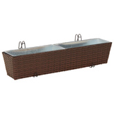 Balustrada 2 pcs 80 x 17 x 17 cm Metal