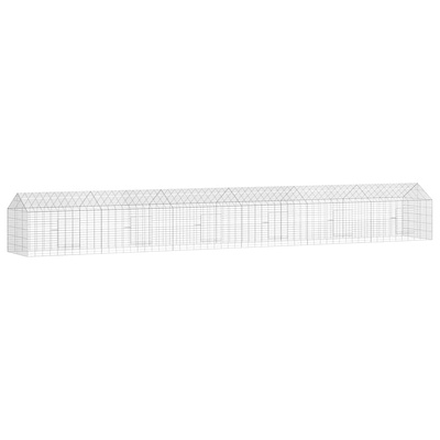 Klatka dla królika Srebrny 600 x 78 x 78 cm Stal Galwanizowana
