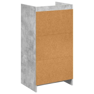 Szafka na buty z szufladą Betonowy szary 48 x 36 x 92 cm