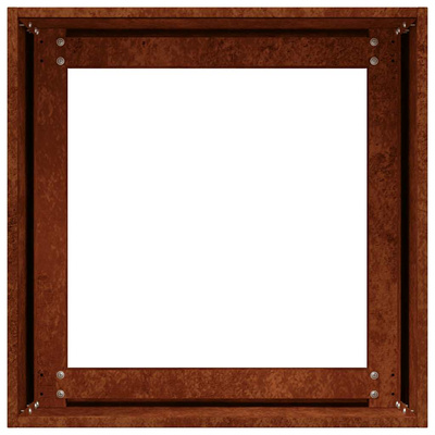 Doniczka Rusty 40x40x40 cm Stal nierdzewna