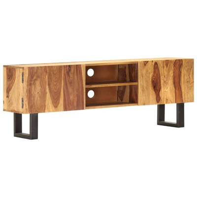 vidaXL Szafka pod TV, 130x30x47 cm, lite drewno sheesham