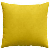 Poduszki na sofę 2 pcs Żółty 50 x 50 cm Tkanina sztruksowa