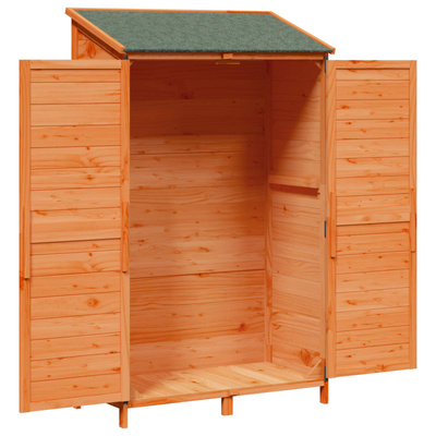Shed ogrodowy brązowy 106 x 56 x 176,5 cm Drewno Świerkowe