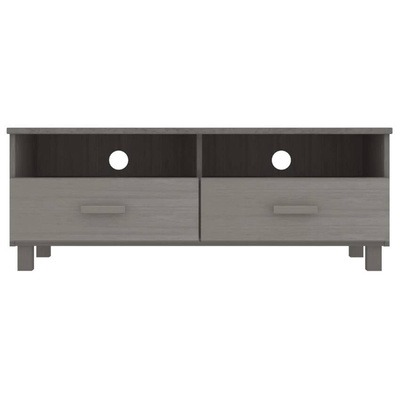 vidaXL Szafka pod TV HAMAR, jasnoszara, 106x40x40 cm, drewno sosnowe