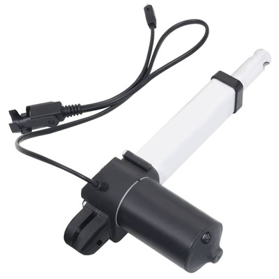 vidaXL Podnoszony fotel masujący, ciemnoszary, tkanina