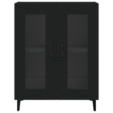 Szafka, czarna, 69,5x34x90 cm, materiał drewnopochodny