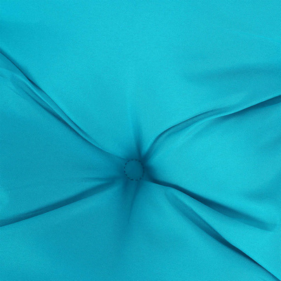 vidaXL Poduszki na ławkę ogrodową, 2 szt., turkusowe, 100x50x7 cm