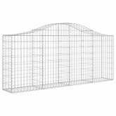 Kosze gabionowe, 30 szt, 200x30x80/100 cm, galwanizowane żelazo