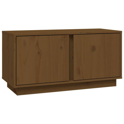 vidaXL Szafka pod TV, miodowy brąz, 80x35x40,5 cm, lite drewno sosnowe model standard