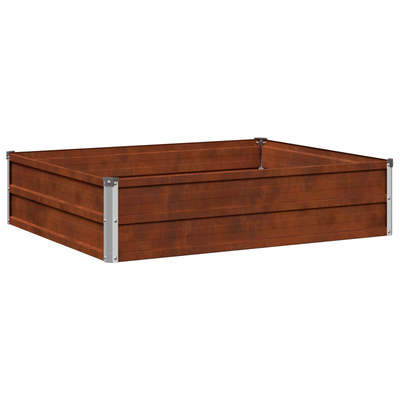 Podniesione Łóżko Ogrodowe Rdzawy 100 x 80 x 24 cm tektura