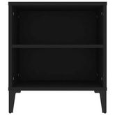 Szafka pod TV, czarna, 102x44,5x50 cm, materiał drewnopochodny vidaXL