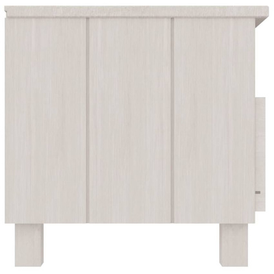 vidaXL Szafka pod TV HAMAR, biała, 106x40x40 cm, lite drewno sosnowe