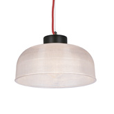 Lampa wisząca 27cm szklana/czerwony kabel Liverpool Ledea 50101288
