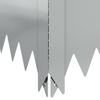Krawężnik do trawnika 100 x 60 x 35 cm Stal srebrny