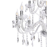 Cristallo lampa wisząca chromowy 12x40W E14 transparentny  30-30375