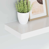 vidaXL Półki ścienne, 2 szt., białe, 40x23x3,8 cm, MDF
