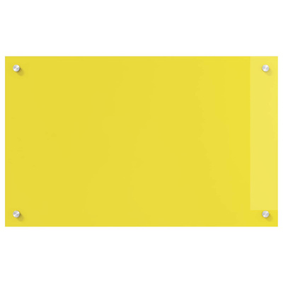 Panel kuchenny Żółty 80 x 50 cm szkło hartowane