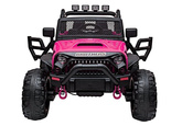 Auto Terenowe Na Akumulator Jeep JC666 LED MP3 Pilot Różowy Lakierowany