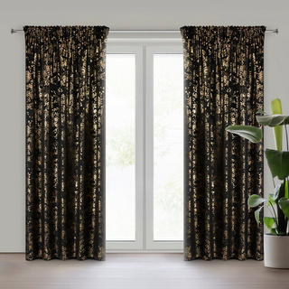 Zasłona Felis czarna 140x270