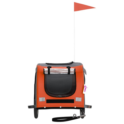 Przyczepka rowerowa dla zwierząt, tkanina Oxford i żelazo