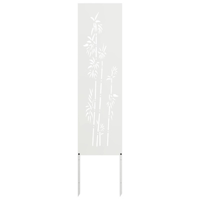 Ekran zapewniający prywatność w ogrodzie Biały 32 x 140 cm