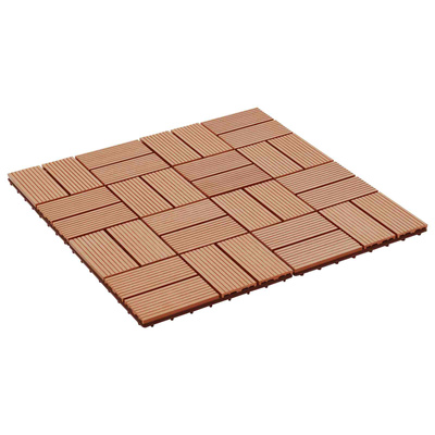 Płytka Tarasowa 11 pcs Drewno tekowe 30 x 30 cm