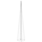 vidaXL Choinka stożkowa, 752 niebieskich lampek LED, 160x500 cm