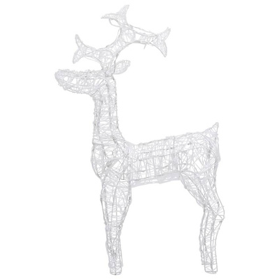 Świąteczna dekoracja, renifer, 90 diod LED, 60x16x100 cm, akryl vidaXL