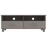 vidaXL Szafka pod TV HAMAR, jasnoszara, 106x40x40 cm, drewno sosnowe