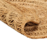 vidaXL Ręcznie pleciony dywan z juty, 90 cm, okrągły