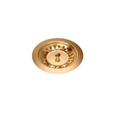 Odpływ zatyczkowy 3 1/2" z syfonem 1-komorowy PVD miedziany (GRANIT-pionowy), save space, bez logo, kolekcja Art Impressions (12GR3-P2APVDC1)