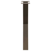Nogi do stołu jadalnego w kształcie litery X 2 szt. Naturalna stal 60x(72-73) cm Stal