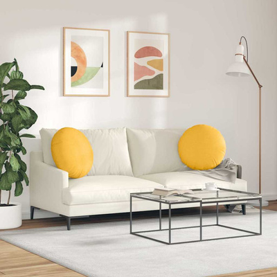 Poduszki na siedziska 2 pcs Jasnożółty ?50 x 19 cm